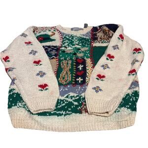 Vintage Signature Northern Isles Hand Knit Womens Size Small Sweater